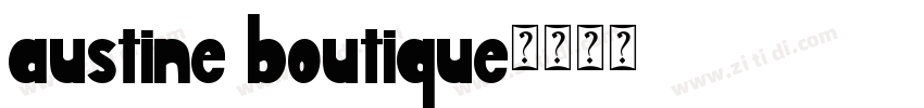 austine boutique字体转换